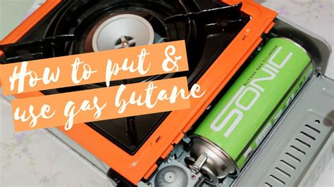 how to turn on portable butane stove